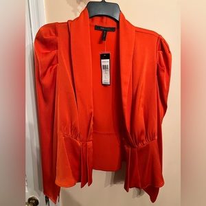 BCBGMAXAZRIA Poppy red front button blouse - Gorgeous color